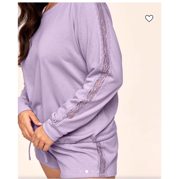 Lavender Lace Sweatshirt - Picture 2 of 8